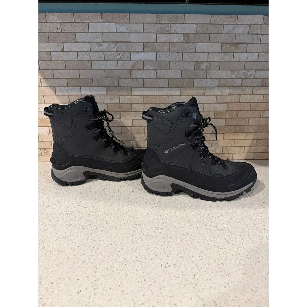Columbia Omni Heat Techlite‎ Boots Mens 9 Black Waterproof